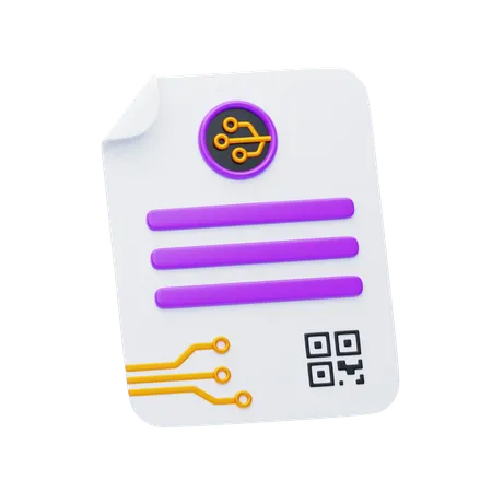 Smart Contracts  3D Icon