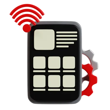 Smart Device Connectivity  3D Icon