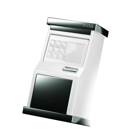 Smart Digital Atm Machine  3D Icon