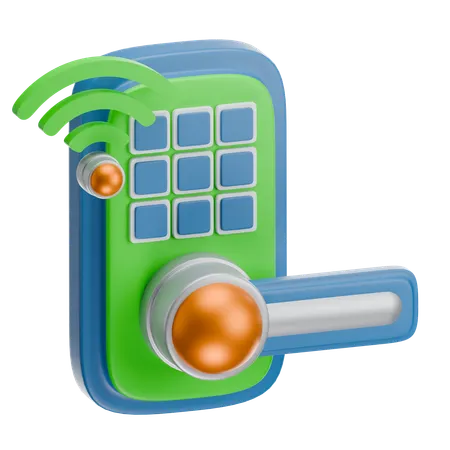 Smart Door  3D Icon
