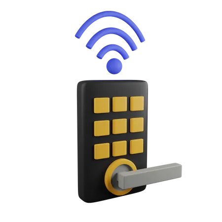 Smart Door  3D Icon