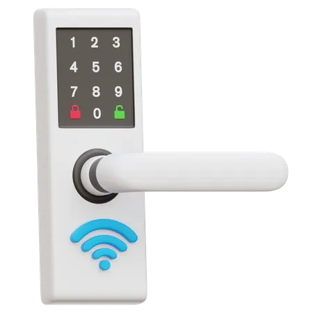 Smart Door  3D Icon