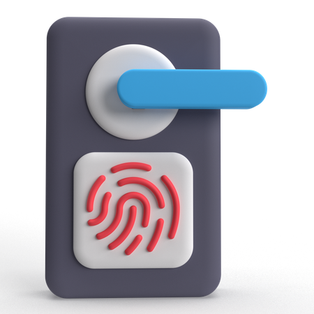 Smart Door  3D Icon