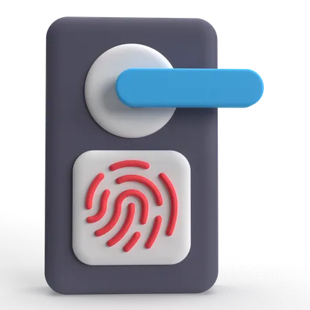 Smart Door  3D Icon