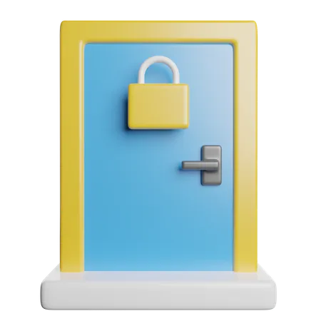 Smart Door  3D Icon