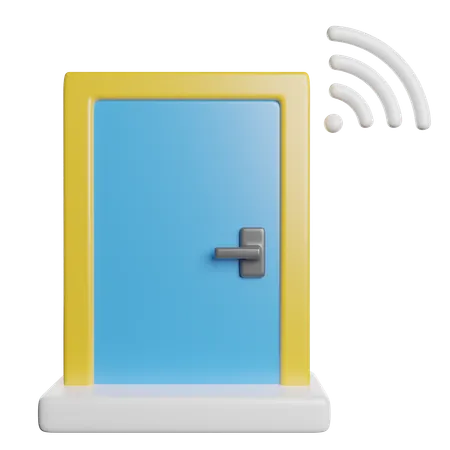 Smart Door  3D Icon