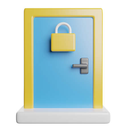 Smart Door  3D Icon