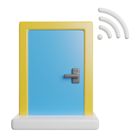 Smart Door  3D Icon