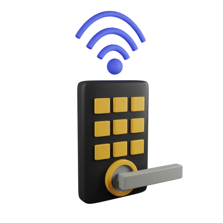 Smart Door 3 D Icon Contains PNG BLEND GLTF And OBJ Files 3D Icon