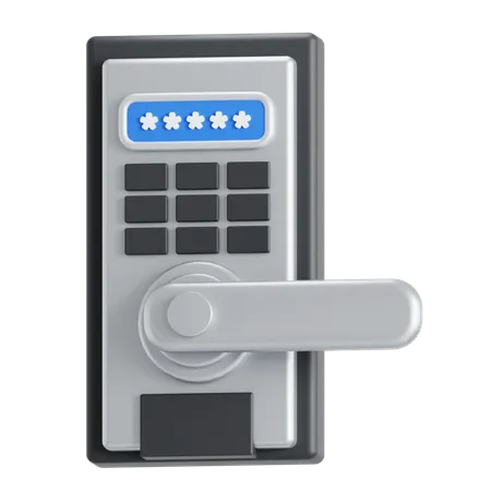 Smart door knob  3D Icon