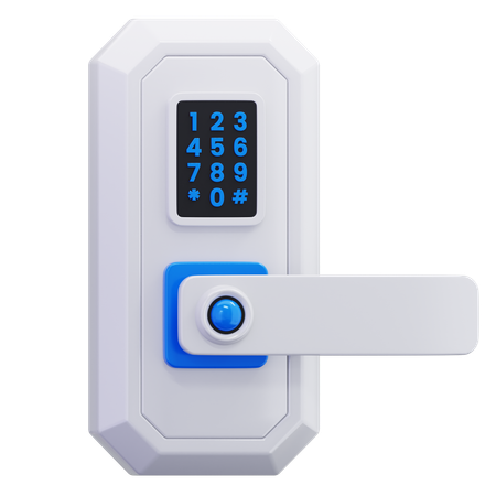 スマートドアロック  3D Icon