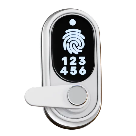 Smart Door Lock  3D Icon