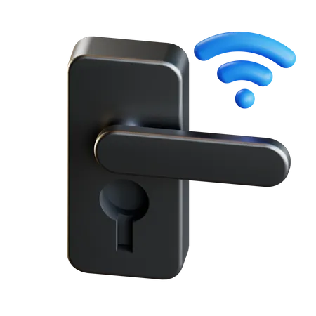 Smart Door Lock  3D Icon