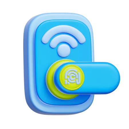 Smart Door Lock  3D Icon