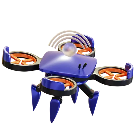 스마트 드론  3D Icon