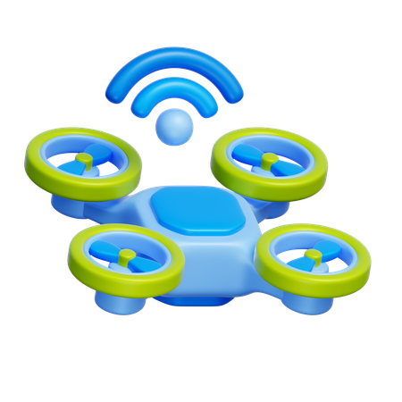 Smart Drone  3D Icon