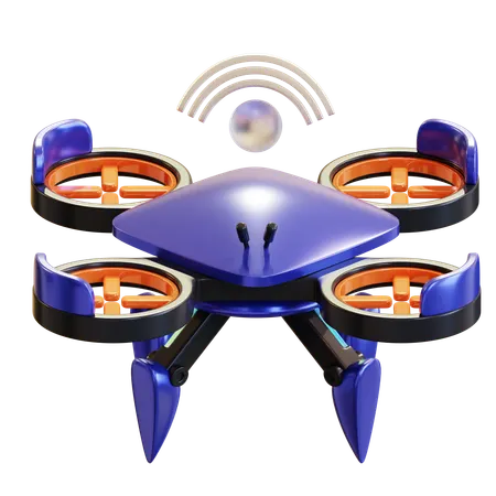 Smart Drone  3D Icon