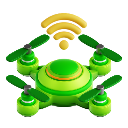 Smart Drone  3D Icon