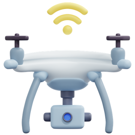 Smart Drone  3D Icon