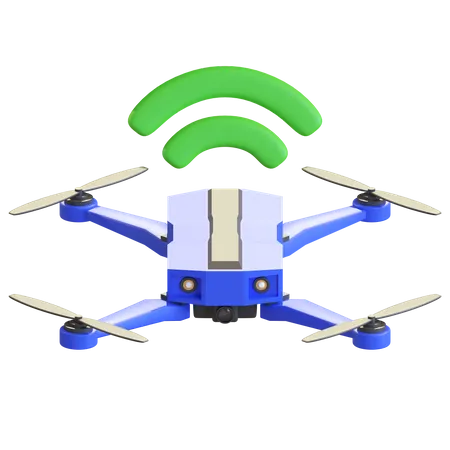 Smart Drone 3 D Icon 3D Icon