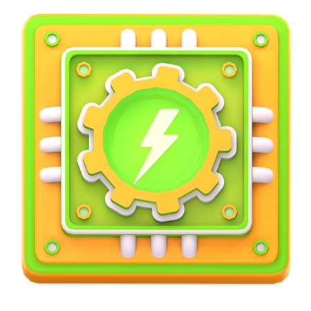 Intelligenter Energieregler  3D Icon