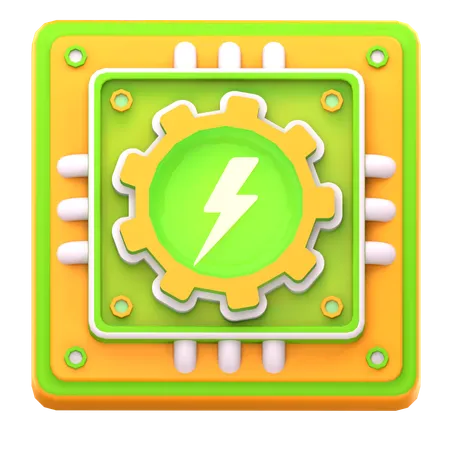 Intelligenter Energieregler  3D Icon