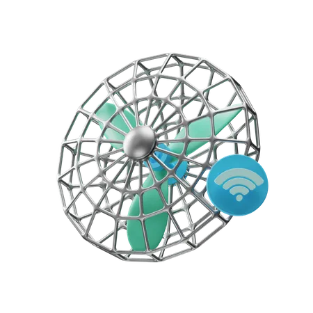 Smart Fan  3D Illustration