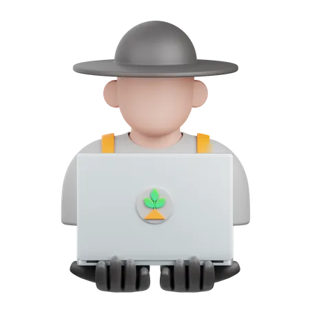 Smart Farmer  3D Icon