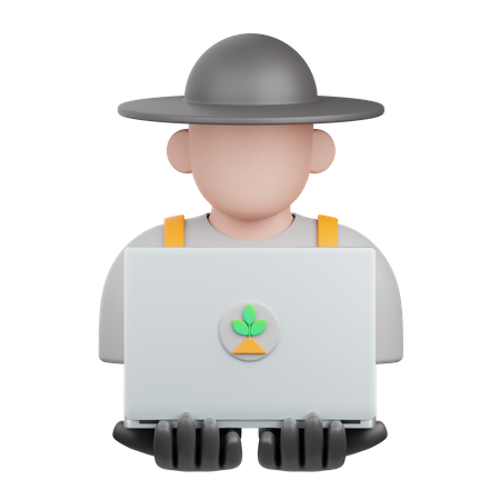 Smart Farmer  3D Icon