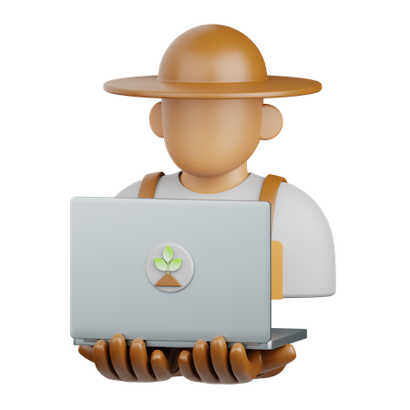 Smart Farmer  3D Icon
