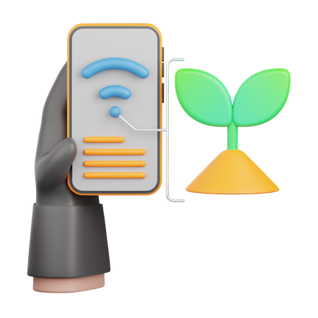 Smart Farming  3D Icon