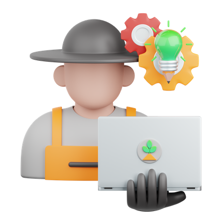 Smart Farming  3D Icon