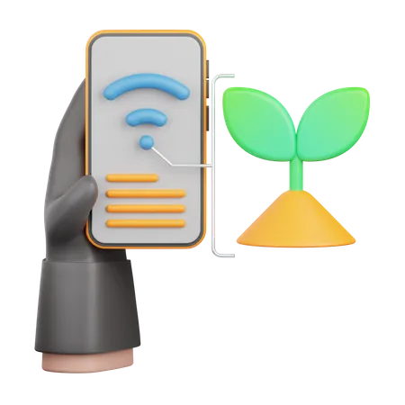Smart Farming  3D Icon