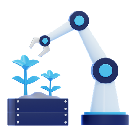 Smart Farming Automation  3D Icon