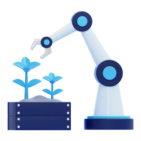 Smart Farming Automation  3D Icon