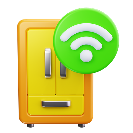 Smart Fridge  3D Icon