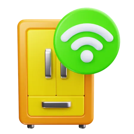 Smart Fridge  3D Icon