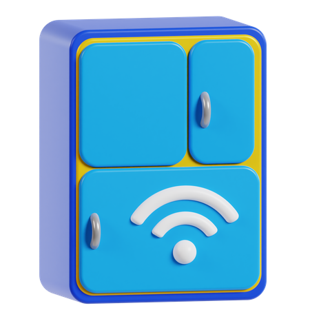 Smart Fridge  3D Icon