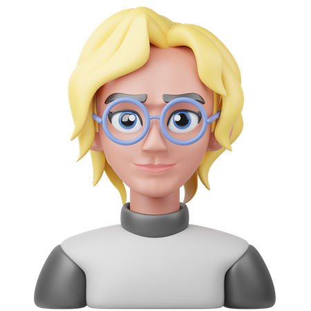スマート少女  3D Icon