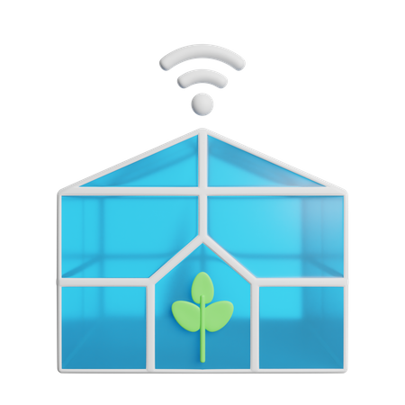 Smart Greenhouse  3D Icon