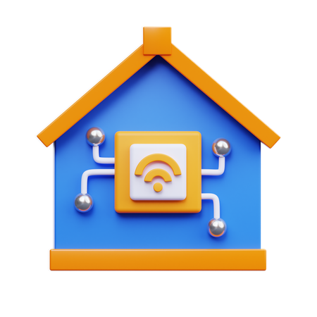 Intelligentes Haus  3D Icon