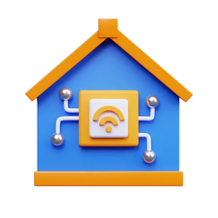 Intelligentes Haus  3D Icon