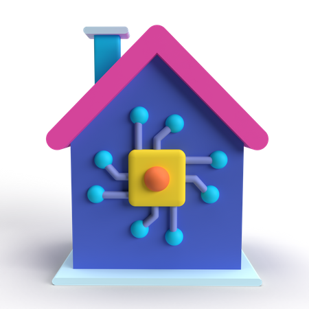 Intelligentes Haus  3D Icon