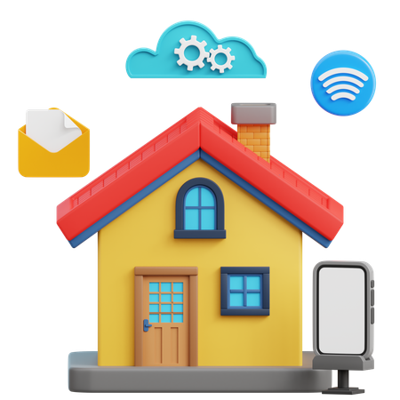 Smart home  3D Icon