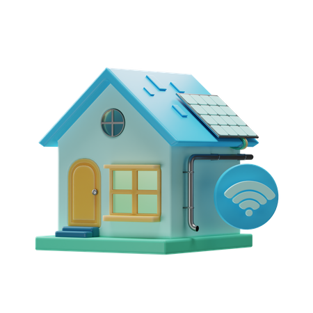 Smart Home  3D Illustration