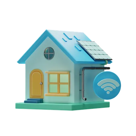 Smart Home  3D Illustration