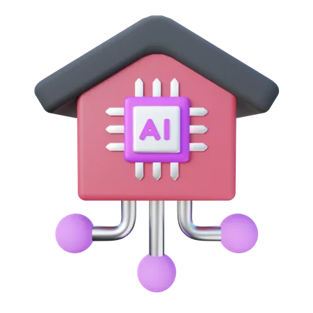 3 D Illustration Of Smart Home 3D Icon