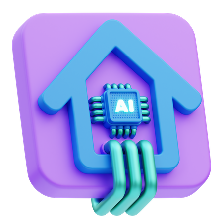 Smart Home Automation  3D Icon