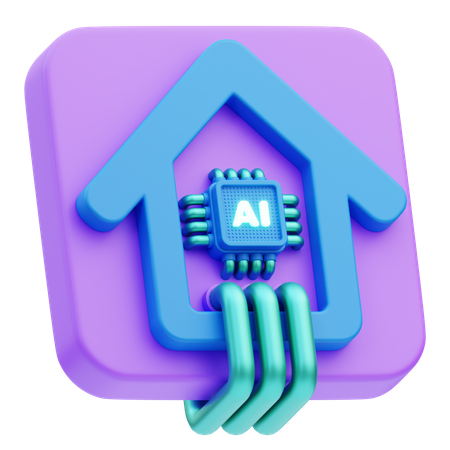 Smart Home Automation  3D Icon