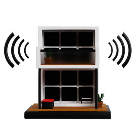 Smart Home Connectivity Future  3D Illustration